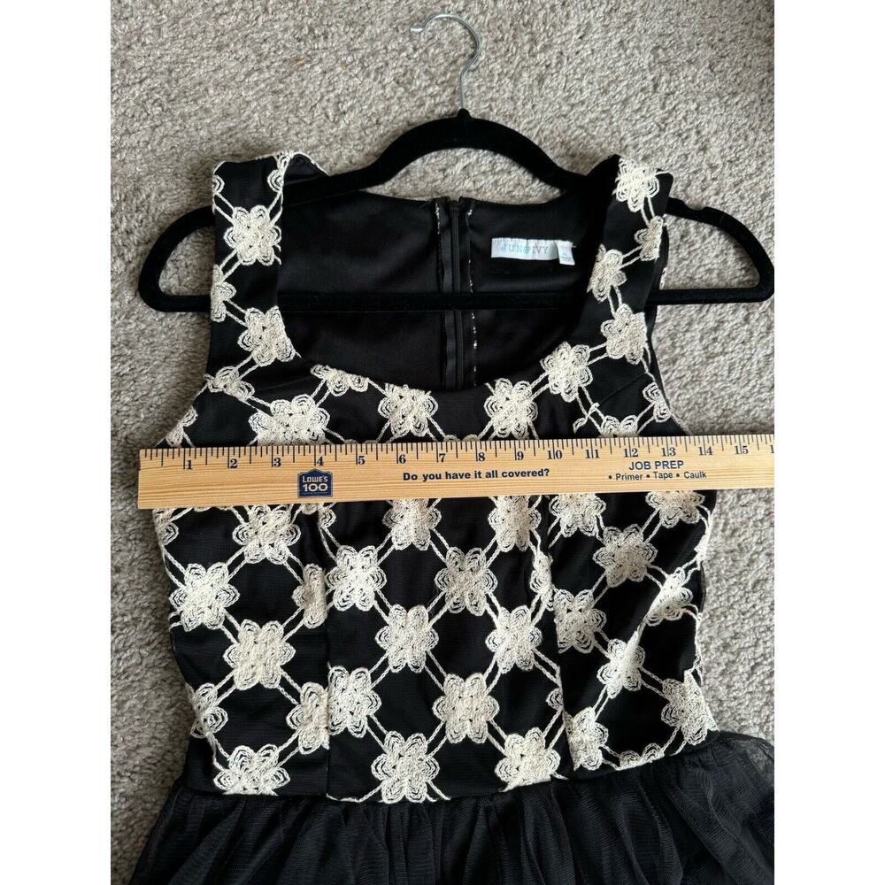 Jun & Ivy Black Tulle Fit & Flare Fairy Grunge Dark Romantic Dress Sz Medium USA - Picture 7 of 9